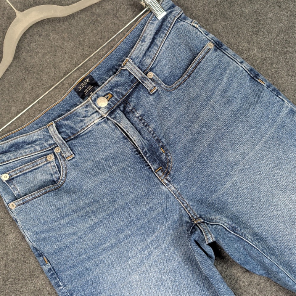 J.Crew Mid-Rise Flare Crop Jeans Womens 28 Medium Wash Blue Denim Flare Leg